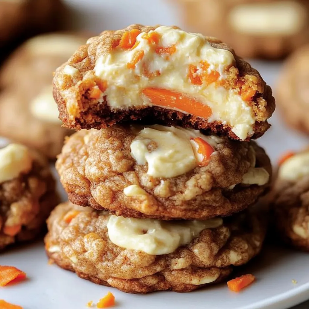 Cream Cheese-Stuffed Carrot Cake Cookies