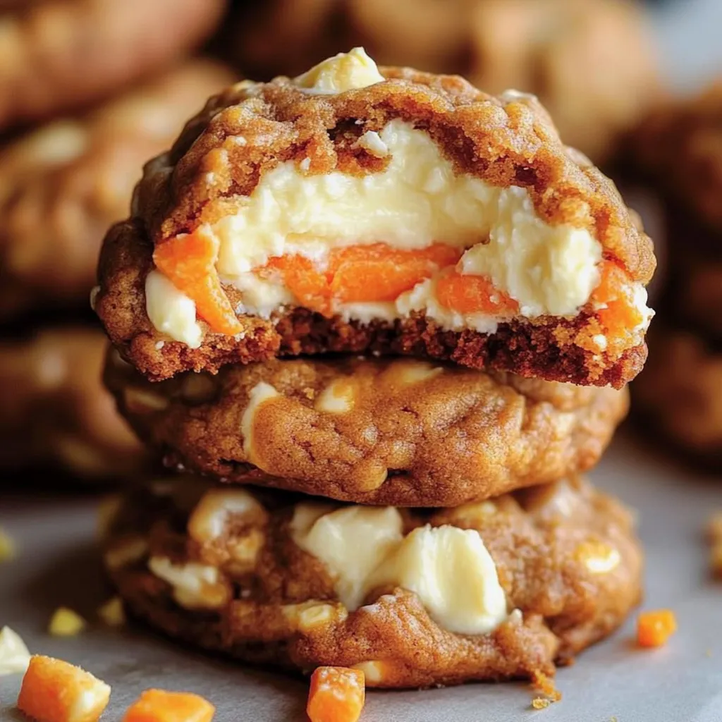 Easy Cream Cheese-Stuffed Carrot Cake Cookies Recipe