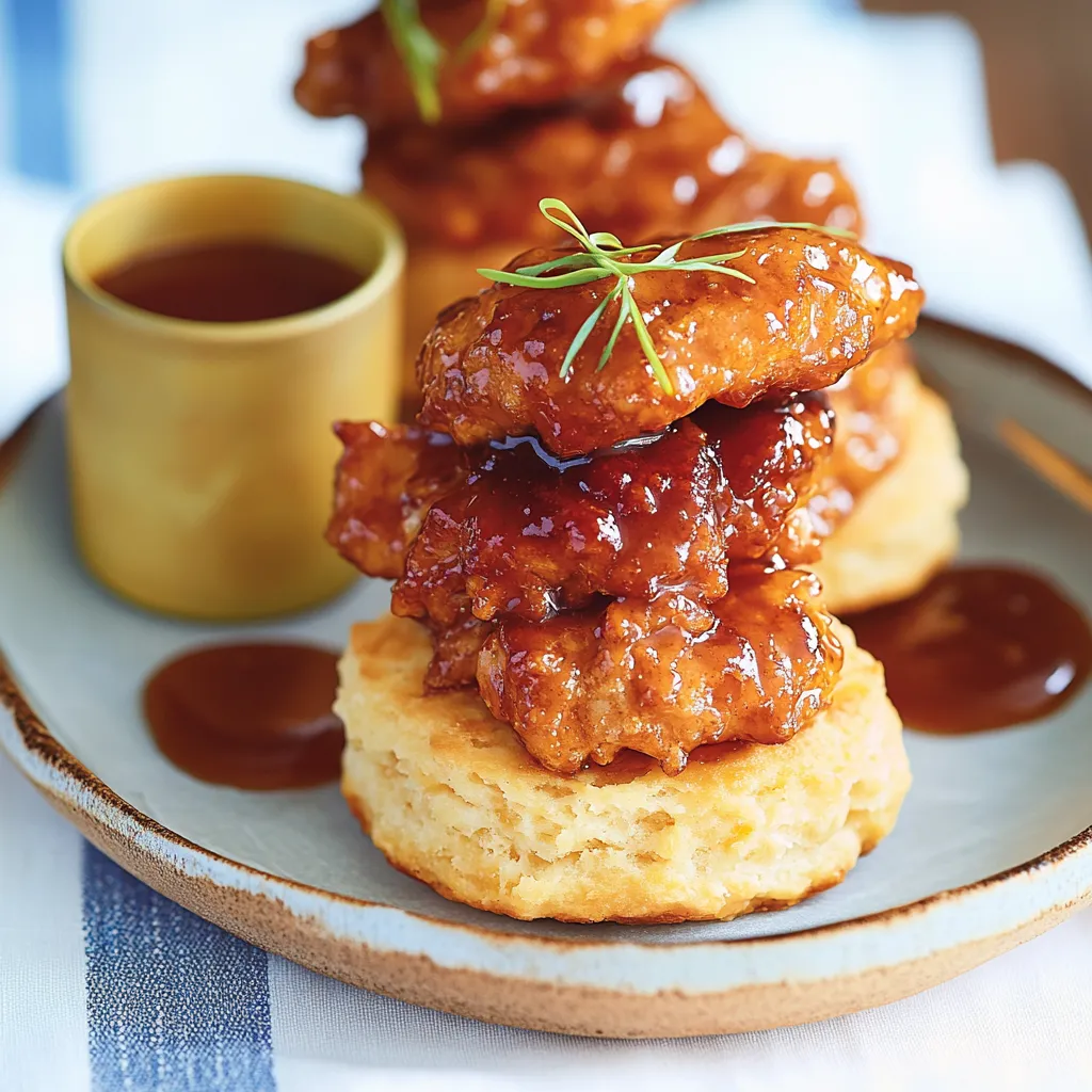 Hot Honey Chicken Biscuits