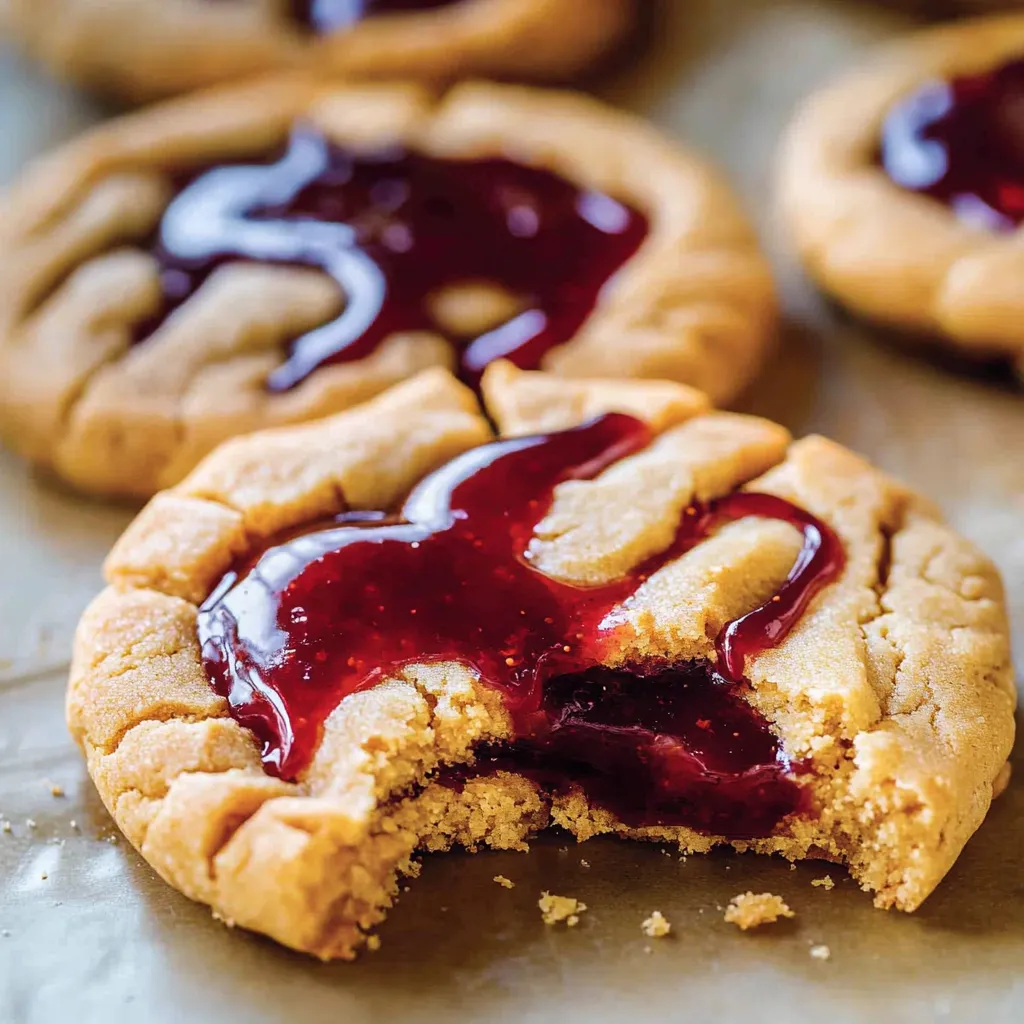 Easy Peanut Butter and Jelly Cookies Recipe