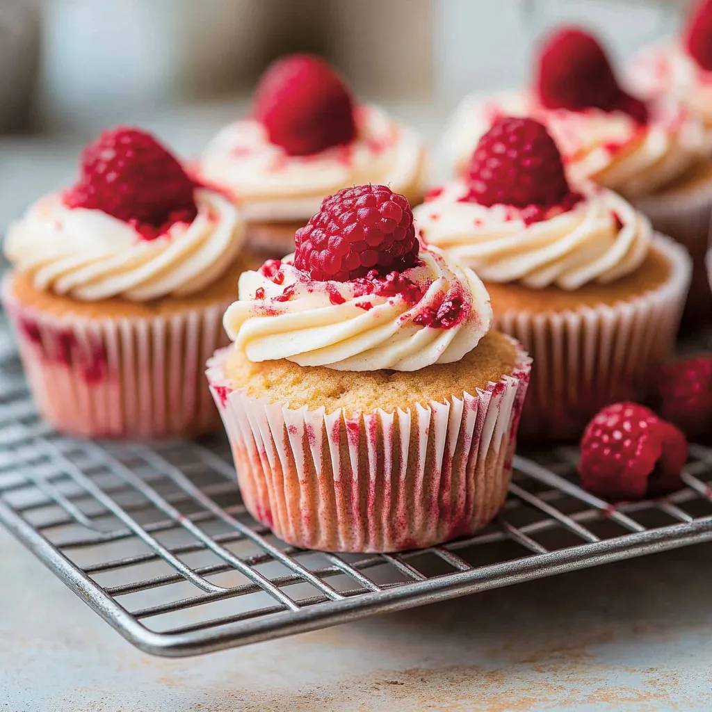 Easy Raspberry Filled Cupcakes Recipe