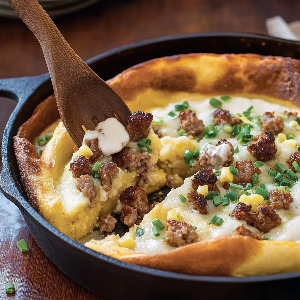 Savory Sausage Dutch Baby