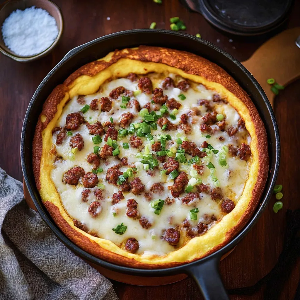 Easy Savory Sausage Dutch Baby Recipe