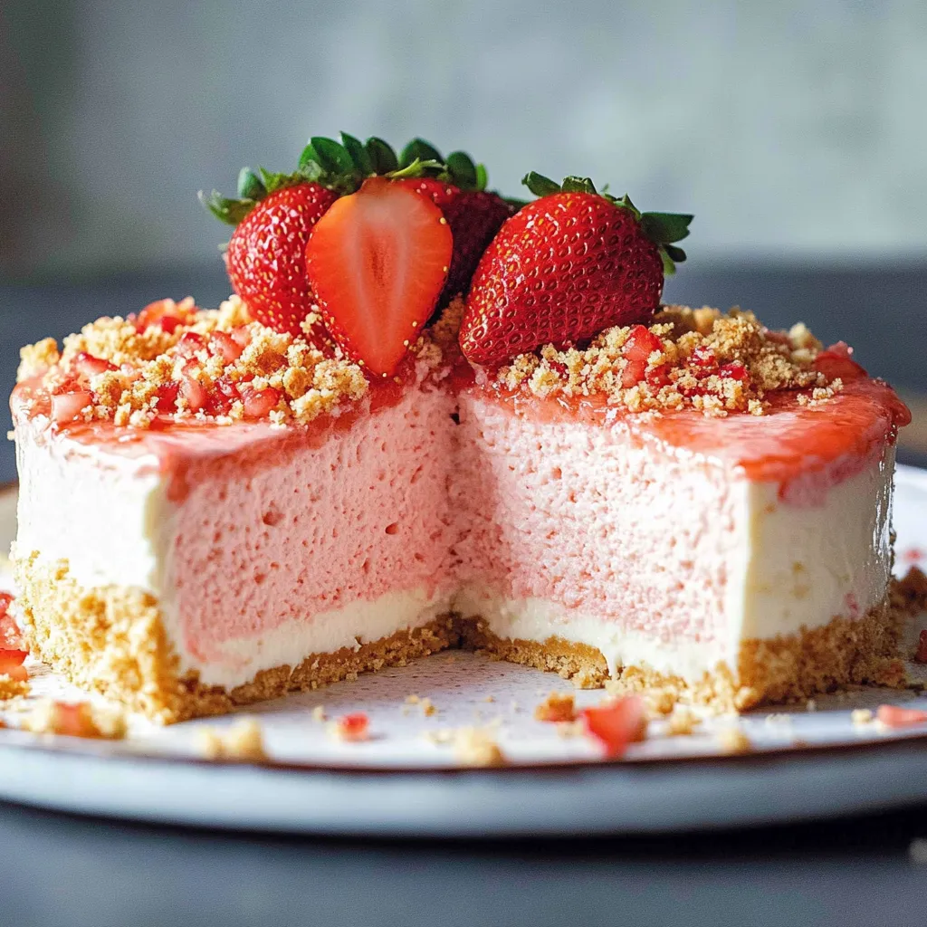 Strawberry Crunch Cheesecake