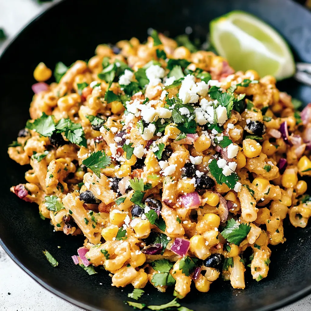 Homemade Mexican Street Corn Pasta Salad Recipe