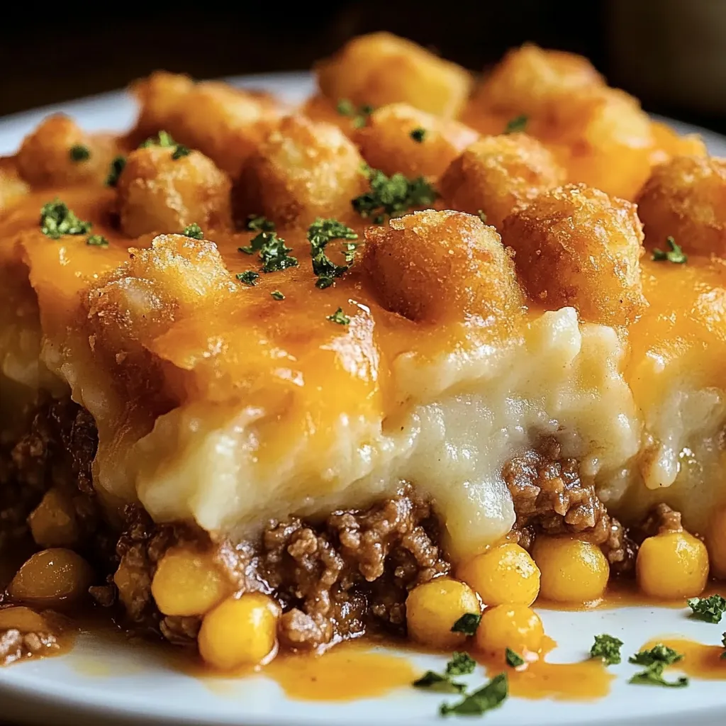 Shepherd's Pie Tater Tot Casserole