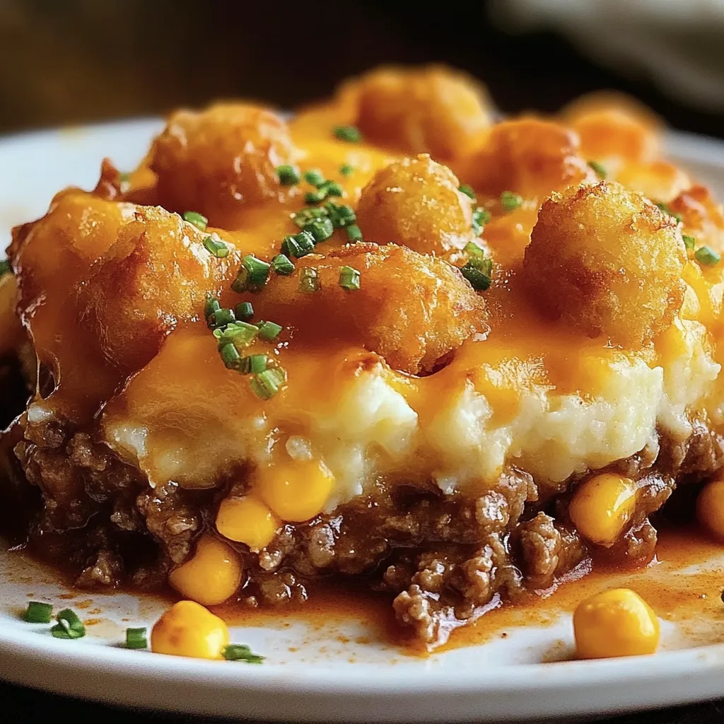 Easy Shepherd's Pie Tater Tot Casserole Recipe