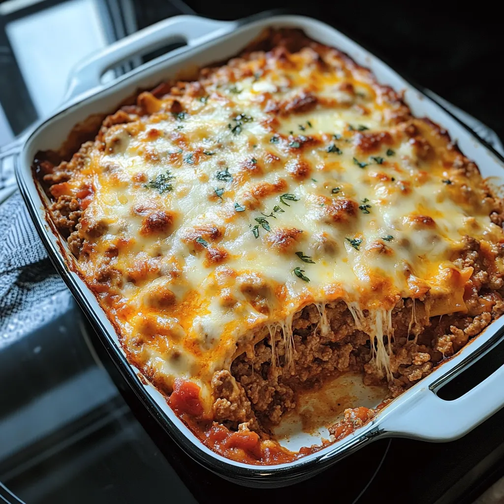 Homemade Grandmother's Classic Ground Beef Casserole Recipe