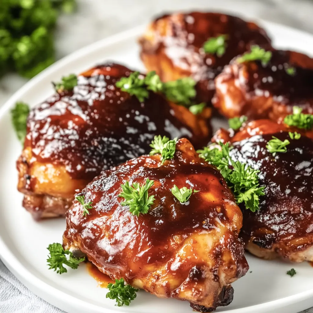 Easy BBQ Baked Chicken Thighs Recipe