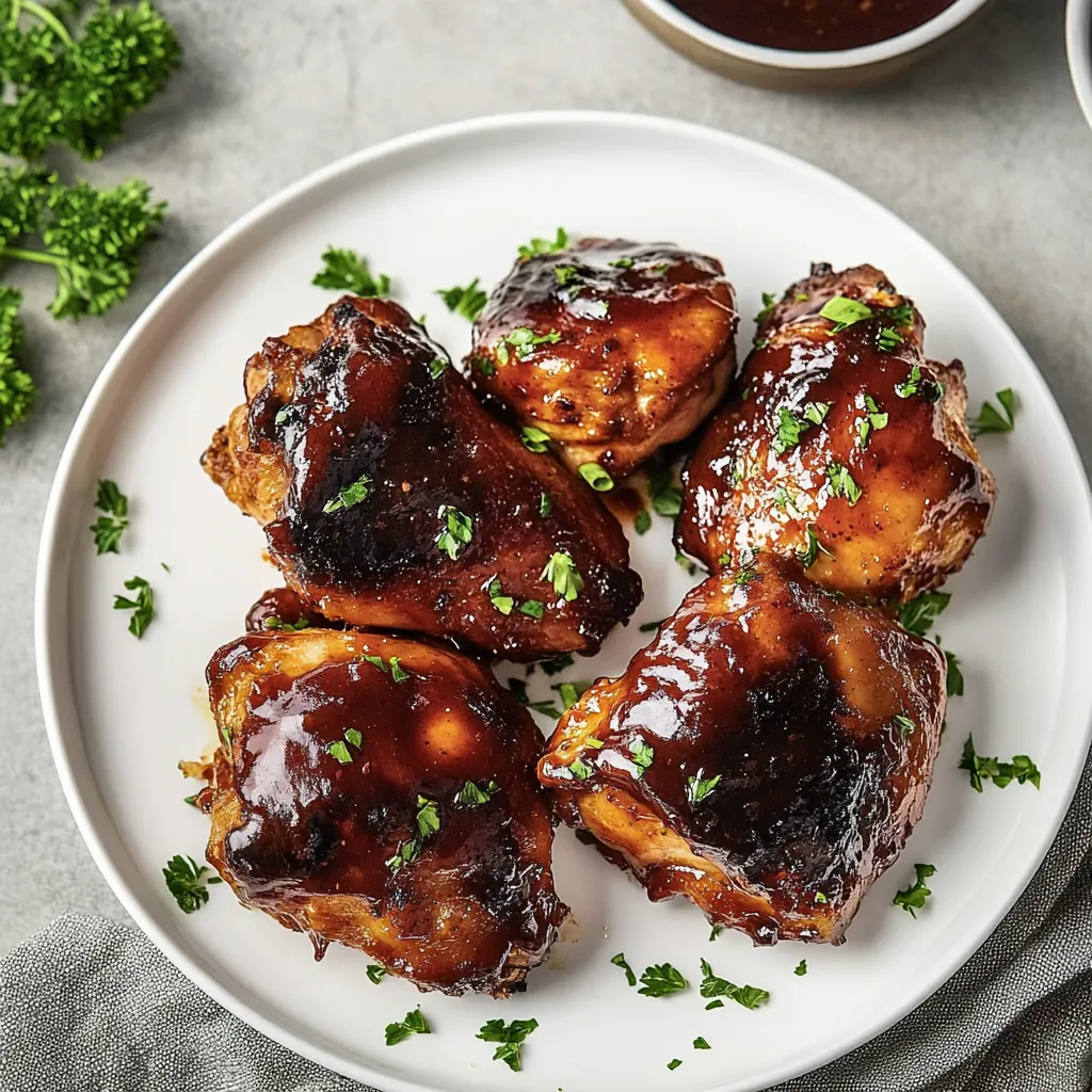 Homemade BBQ Baked Chicken Thighs Recipe