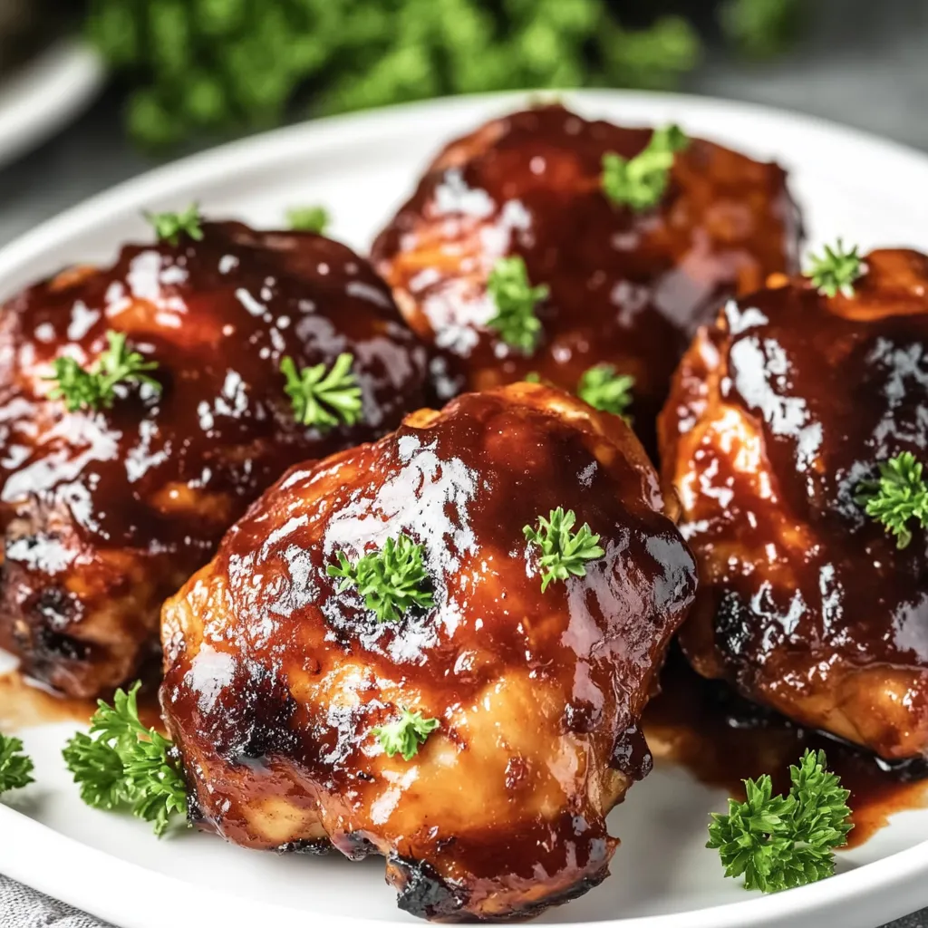 Delicious BBQ Baked Chicken Thighs Recipe