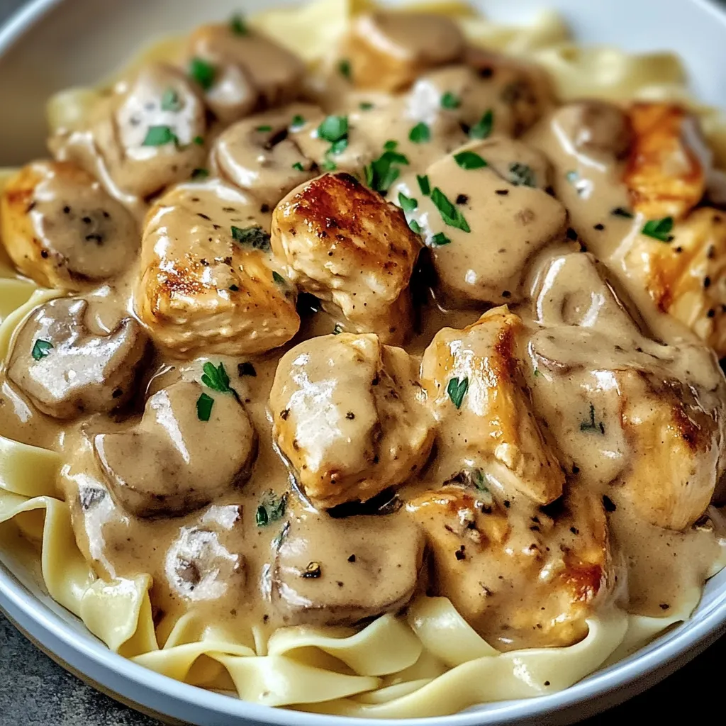 Classic Chicken Mushroom Stroganoff