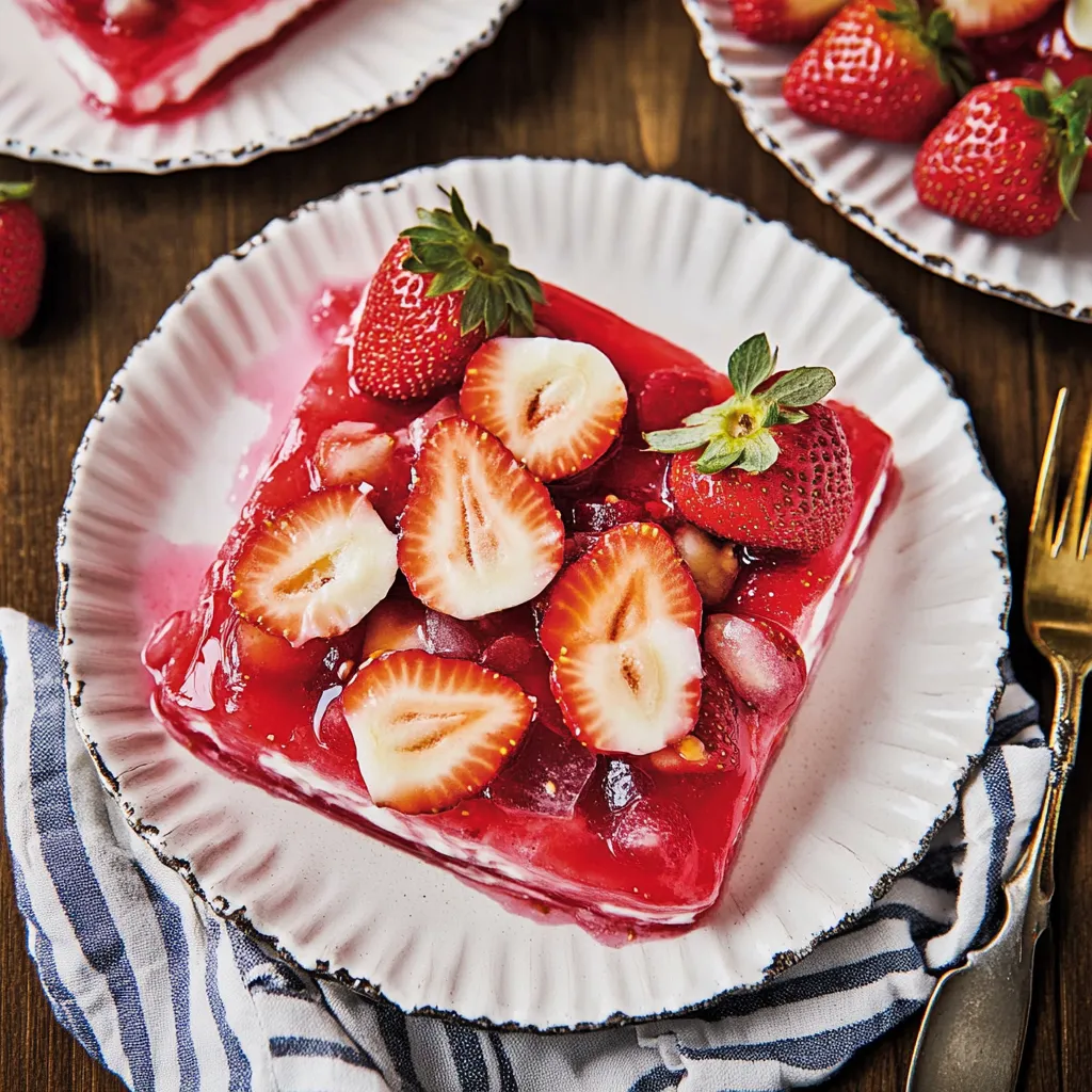 Homemade Strawberry Jello Salad Recipe