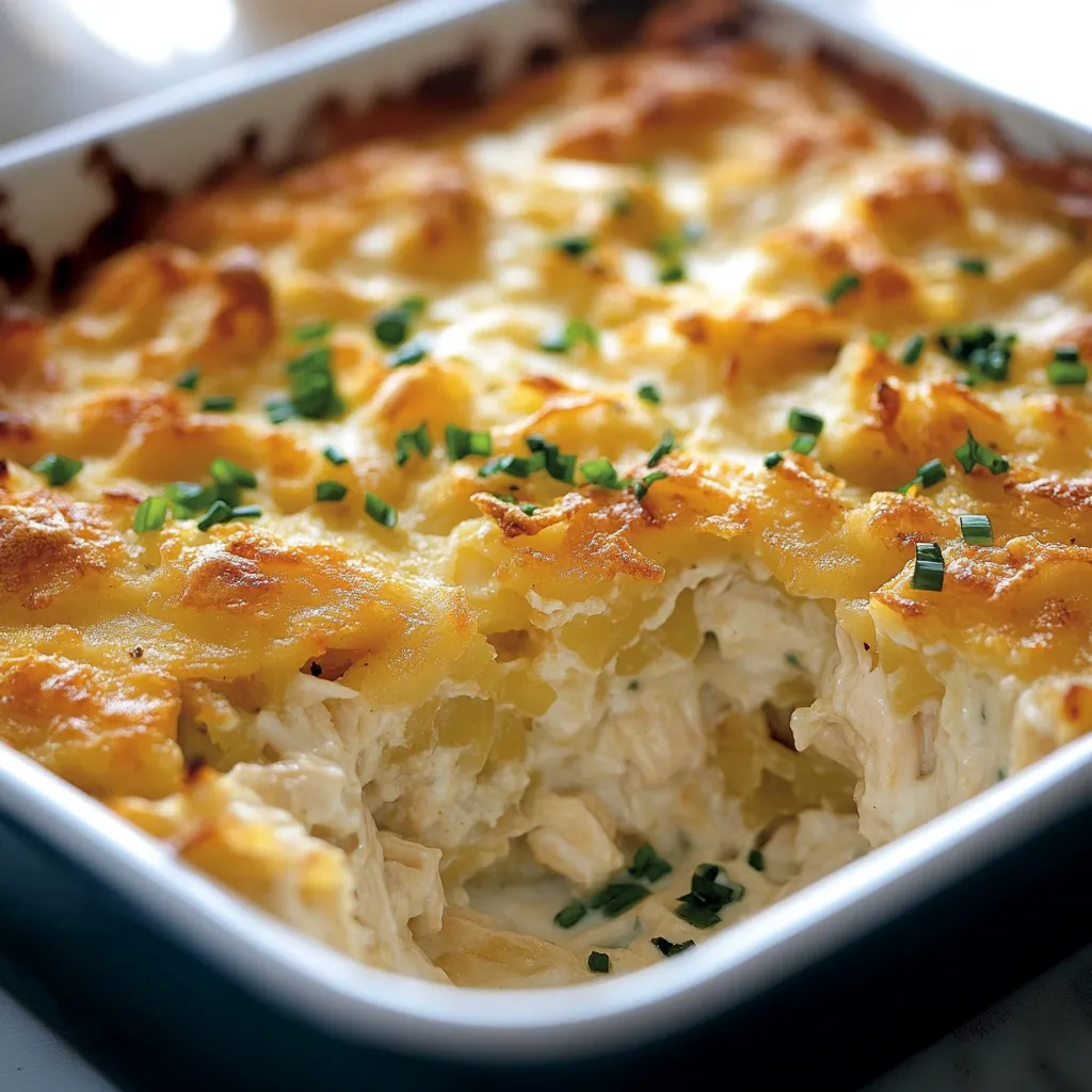 Homemade Chicken Hashbrown Casserole Recipe