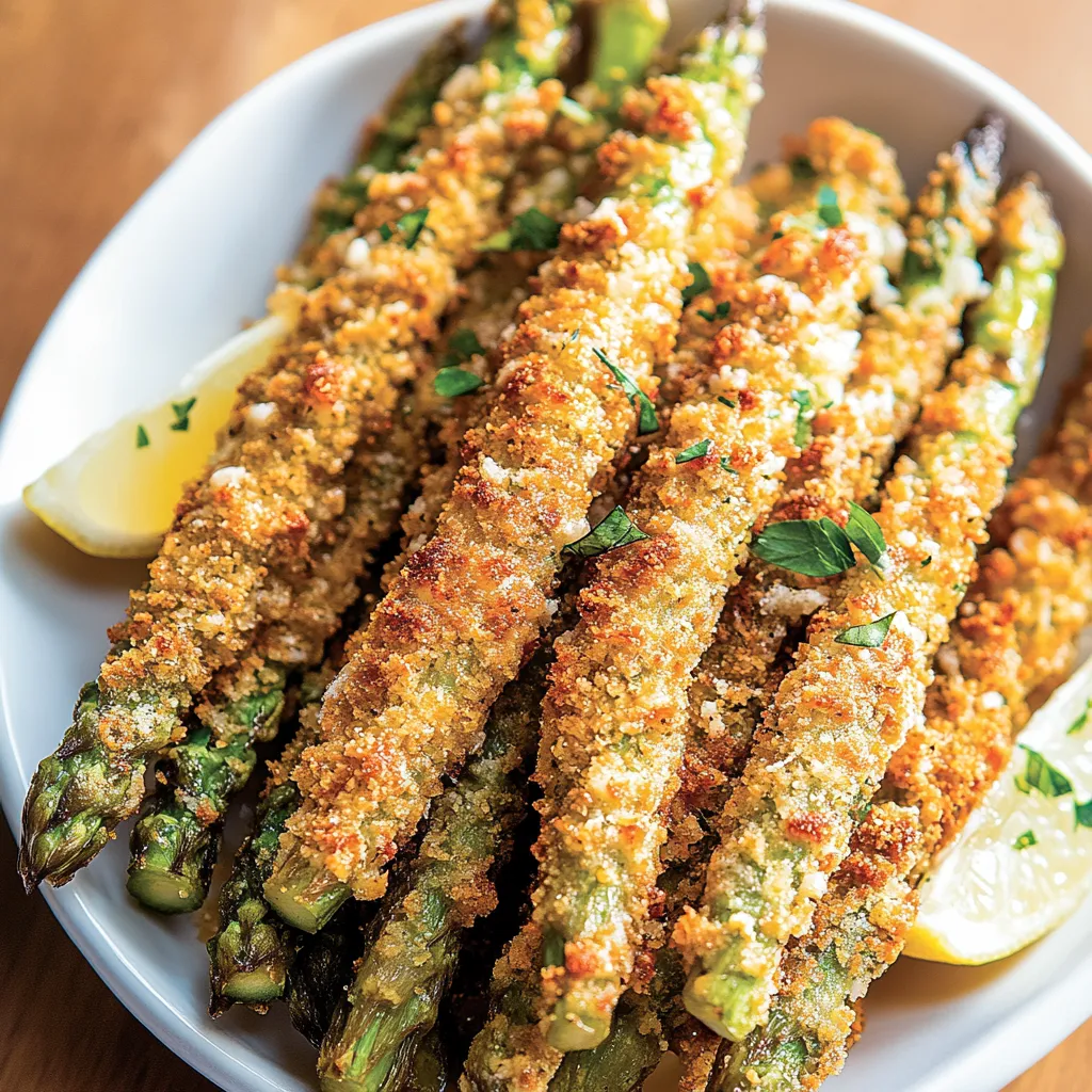 Crispy Parmesan Asparagus Sticks.