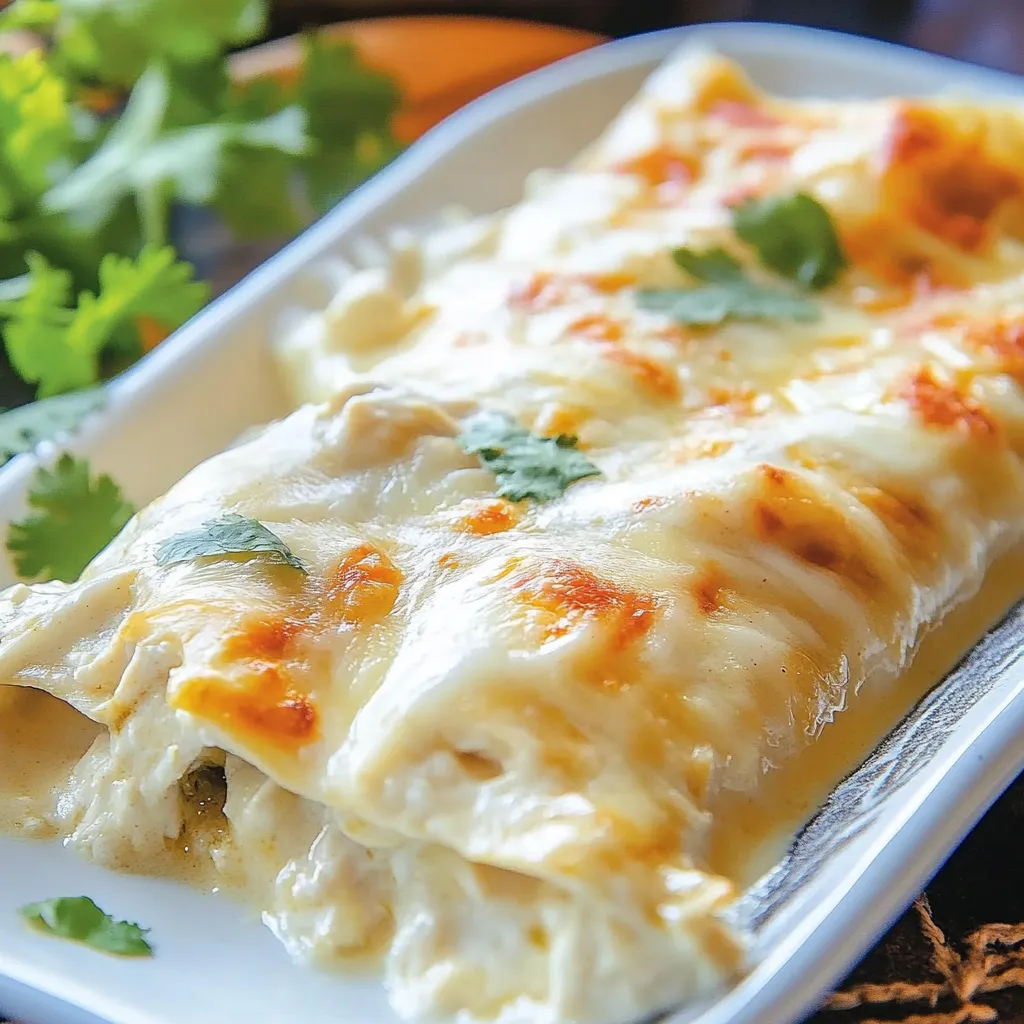 White Chicken Enchiladas