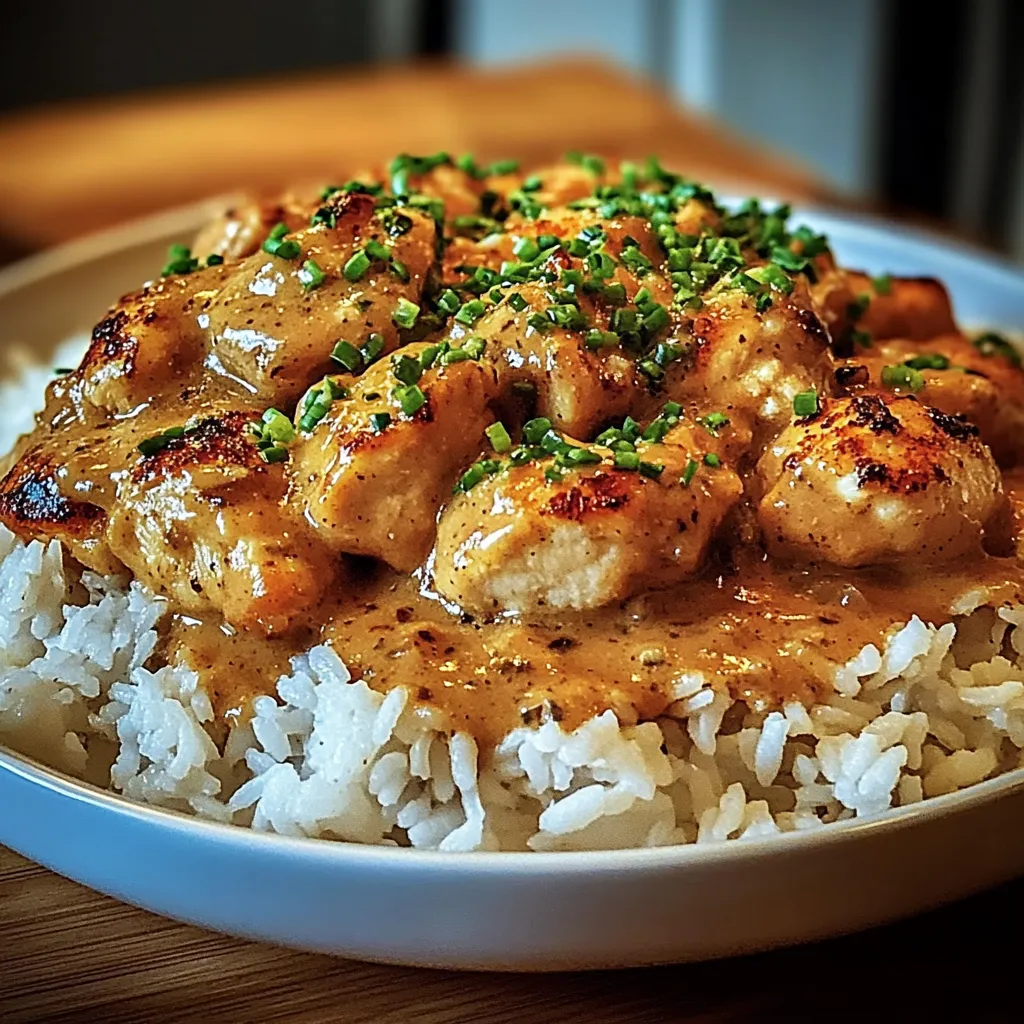 Smothered Chicken And Rice