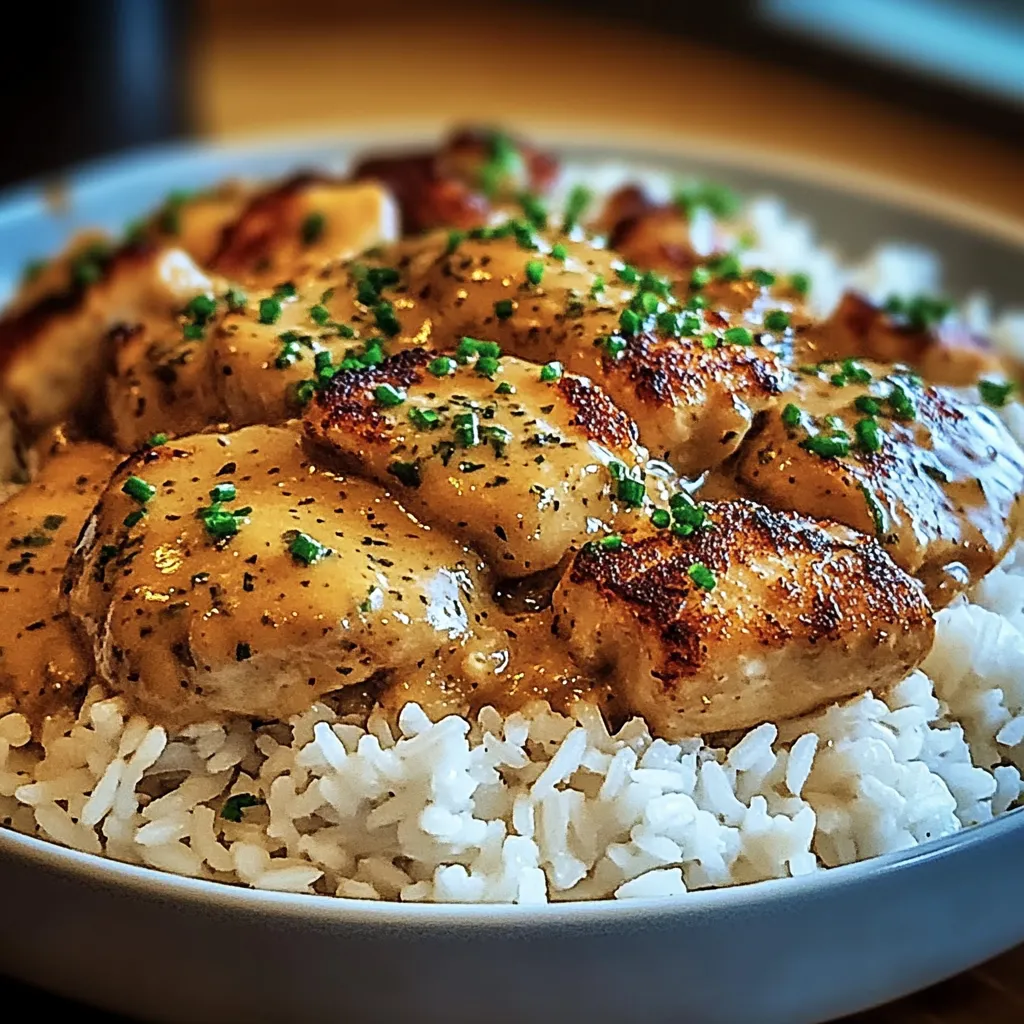 Delicious Smothered Chicken And Rice Recipe