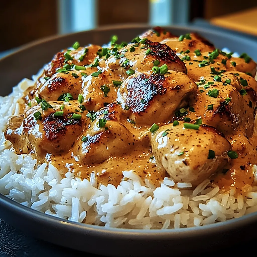 Homemade Smothered Chicken And Rice Recipe