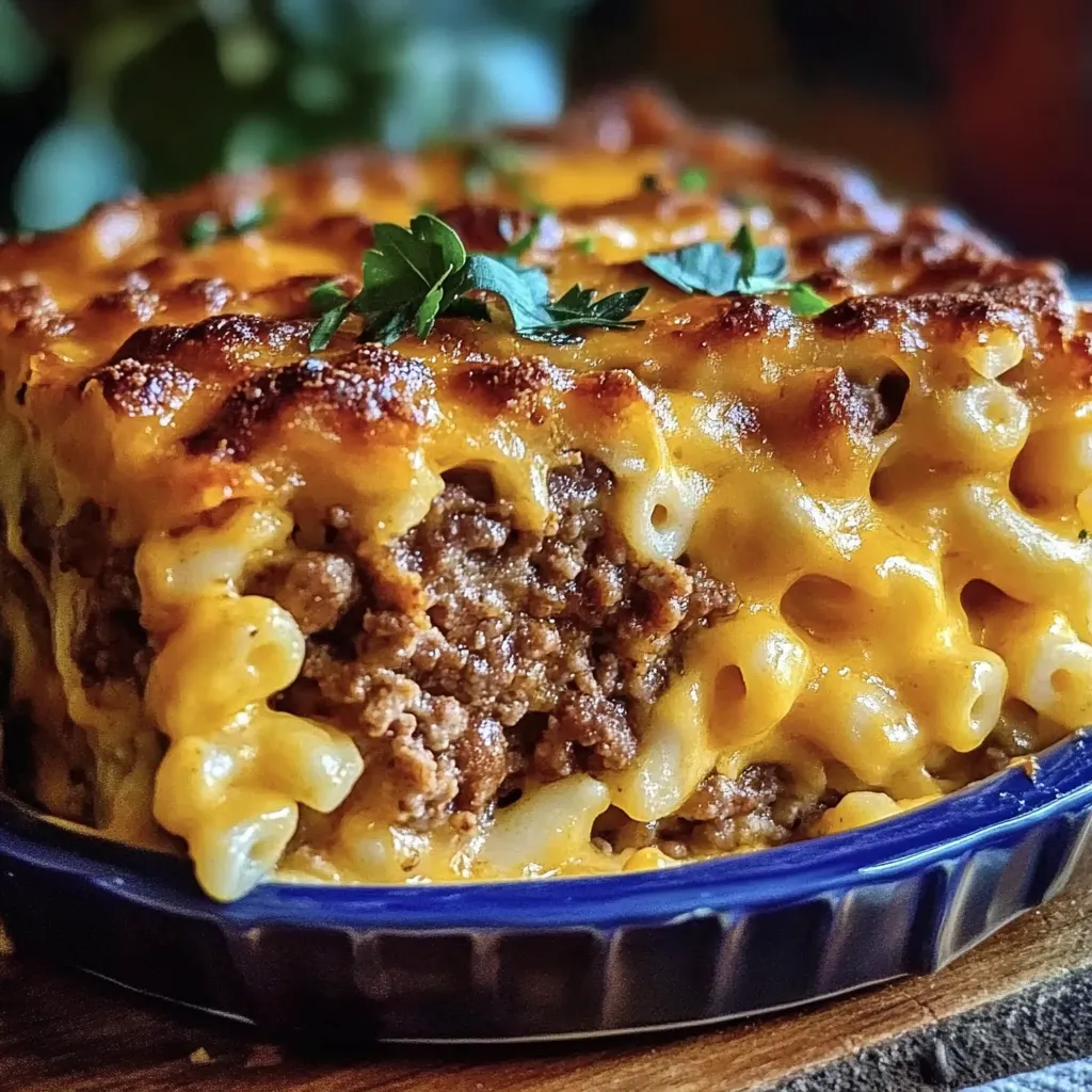 Easy Mac and Cheese Meatloaf Casserole Recipe