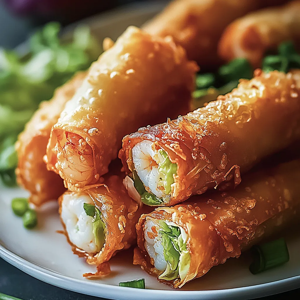 Easy Crispy Shrimp and Cabbage Egg Rolls Recipe