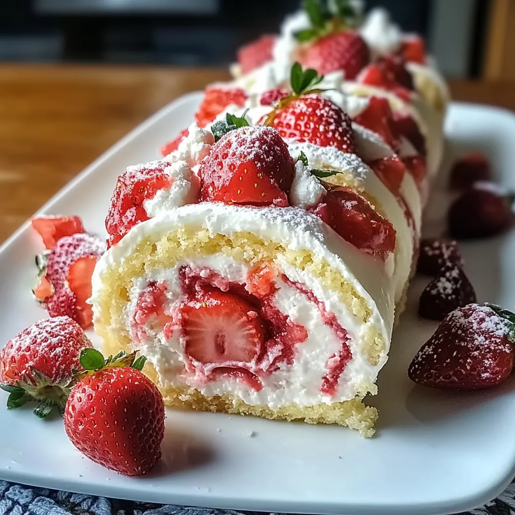 Strawberry Shortcake Swiss Roll