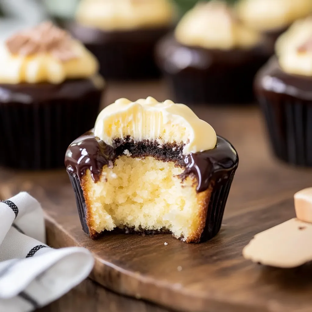 Boston Cream Cupcakes