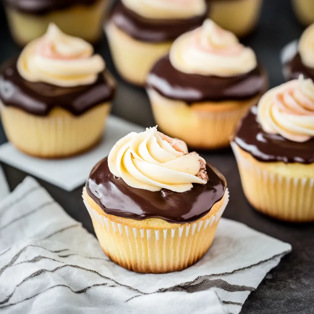 Delicious Boston Cream Cupcakes Recipe