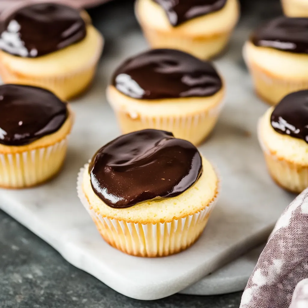 Easy Boston Cream Cupcakes Recipe