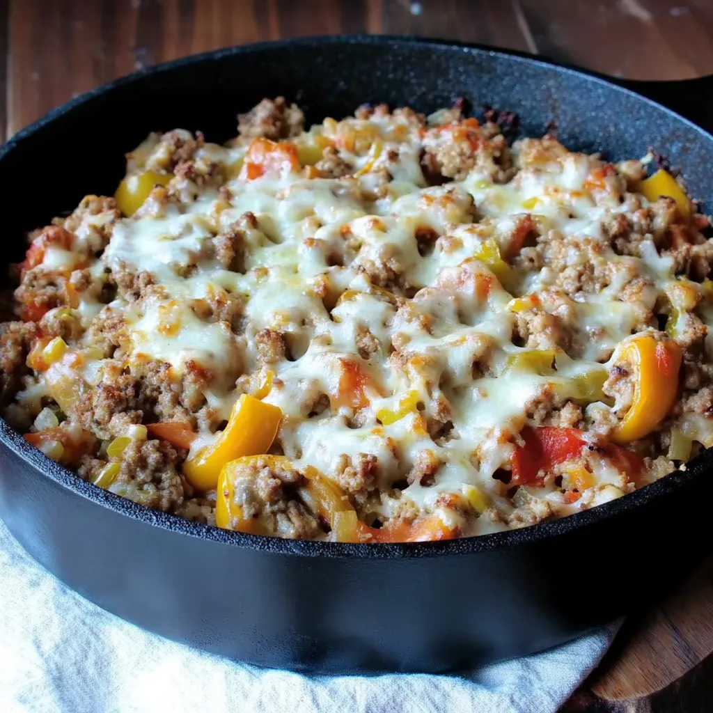 Homemade One Pot Stuffed Pepper Skillet Recipe