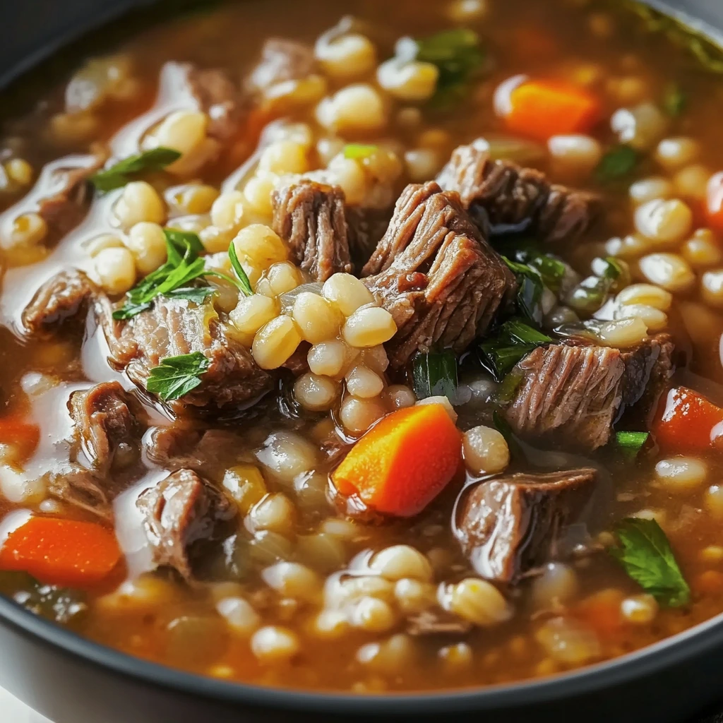 The Best Beef Barley Soup Recipe EVER