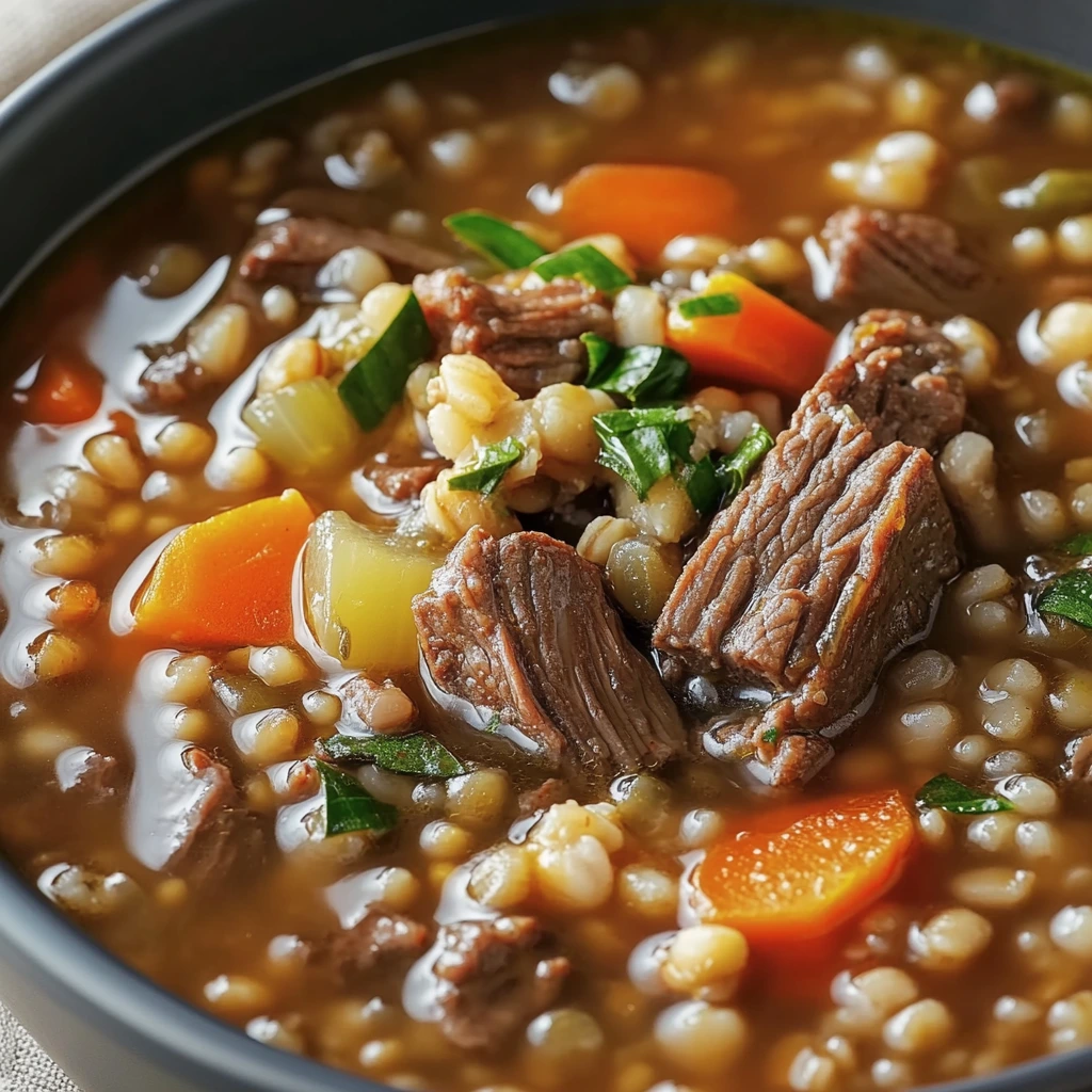 Classic beef barley soup epicurious Recipe
