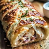 Chicken Cordon Bleu Stromboli