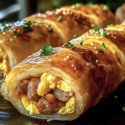 Sausage, Egg and Cheese Breakfast Roll-Ups