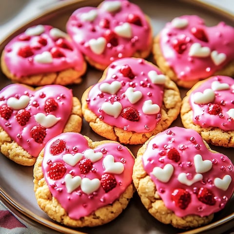 Valentine Strawberry Cookies