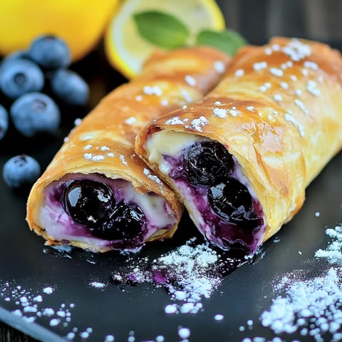 Blueberry Cheesecake Chimichangas