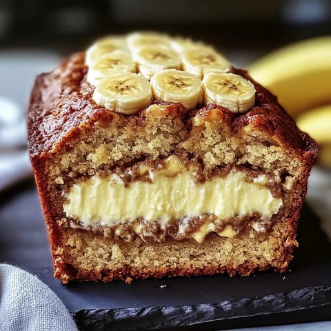 Cream Cheese-Filled Banana Bread